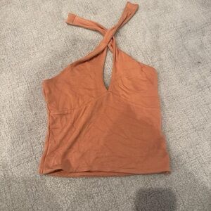 Forever 21 Rust Halter Crop Top